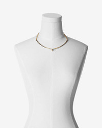 Express Twisted Metal Collar Choker Necklace