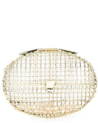 Anndra Neen Oval Cage Pearl Clutch