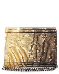 Jimmy Choo Candy Degrade Crinkle Clutch Metallic