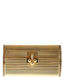 Edie Parker Dani Metallic Backlit Clutch Bag Goldentaupe