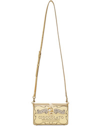 Dolce & Gabbana Dolce And Gabbana Gold Cioccolato Box Clutch