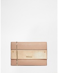 Dune Clutch Bag With Gold Panel
