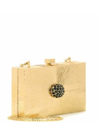 Valentino Embellished Metallic Box Clutch