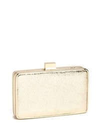 Expressions NYC Crinkle Box Clutch Gold