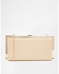 Oasis Gold Frame Detail Box Clutch With Chain Strap