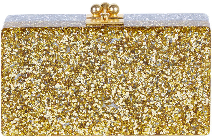 edie parker gold clutch