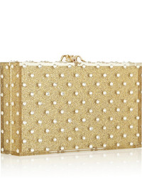 Charlotte Olympia Let It Shine Pandora Embellished Glittered Perspex Clutch