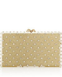 Charlotte Olympia Let It Shine Pandora Embellished Glittered Perspex Clutch