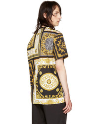 Versace Black And Gold Medusa T Shirt