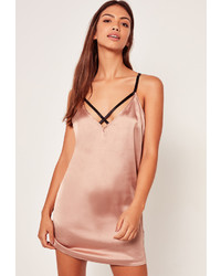 Missguided Gold Harness Detail Cami Slip Dress