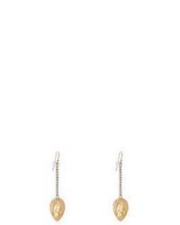Alexis Bittar 10kt Gold Plated Earrings With Crystals