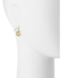 Rebecca Minkoff 12k Gold Plated Small Bead Drop Earrings