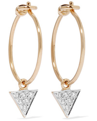 I+I 14 Karat Gold Diamond Earrings