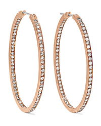 Sylva & Cie 14 Karat Gold Diamond Hoop Earrings
