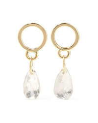 Melissa Joy Manning 14 Karat Gold Moonstone Earrings