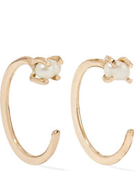 Melissa Joy Manning 14 Karat Gold Pearl Earrings