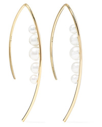 Mizuki 14 Karat Gold Pearl Earrings