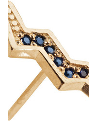 Andrea Fohrman 14 Karat Gold Sapphire Earring