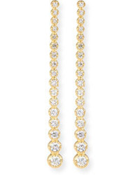 Mizuki 14k Linear Diamond Drop Earrings