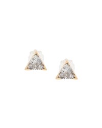 Maria Black 14kt Gold Diamond Cut Trillion Earrings