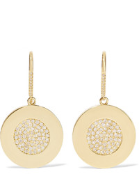 Jennifer Meyer 18 Karat Gold Diamond Circle Earrings