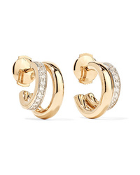 Pomellato 18 Karat Gold Diamond Hoop Earrings