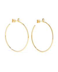 Anita Ko 18 Karat Gold Diamond Hoop Earrings