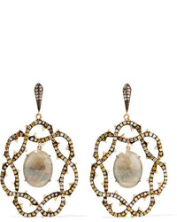 Loree Rodkin 18 Karat Gold Sapphire And Diamond Earrings