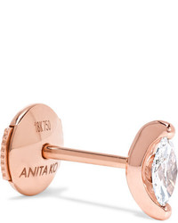Anita Ko 18 Karat Rose Gold Diamond Earrings One Size
