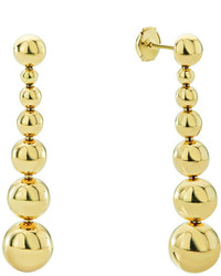 Lagos 18k Gold Caviar Graduated Ball Drop Earrings