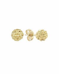Lagos 18k Gold Caviar Stud Earrings