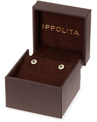 Ippolita 18k Lollipop Mini Blue Topaz Diamond Stud Earrings