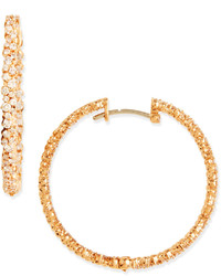 Paul Morelli 18k Pink Gold Diamond Confetti Hoop Earrings