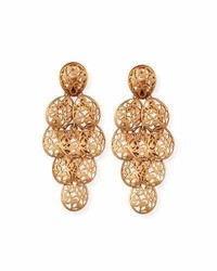 Pomellato 18k Rose Gold Arabesque Chandelier Earrings