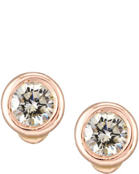 Roberto Coin 18k Rose Gold Diamond Stud Earrings