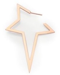 Diane Kordas 18k Rose Gold Single Star Earring