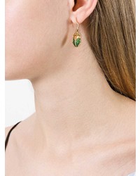 Aurelie Bidermann 18kt Gold Scarab Tsavorite And Diamond Earring