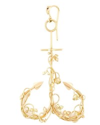 Natasha Zinko 18kt Yellow Gold Anchor Curved Earring