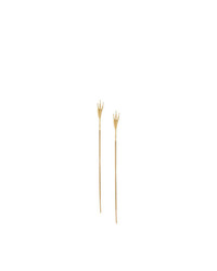 Wouters & Hendrix Gold 18kt Yellow Gold Crows Claw Long Earrings