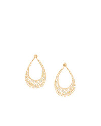 Aurelie Bidermann 18kt Yellow Gold Diamond Vintage Lace Earrings