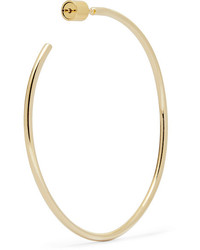 Jennifer Fisher 2 Thread Gold Plated Hoop Earrings