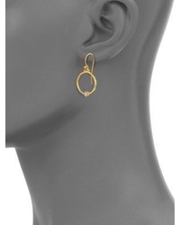 Gurhan 24k Gold Diamond Hoop Earrings