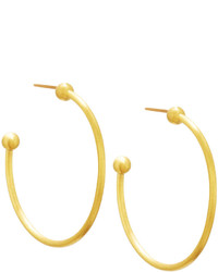Gurhan 24k Yellow Gold Hoop Earrings