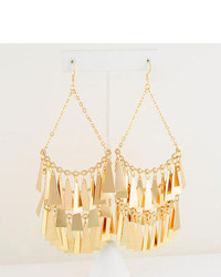 5 14kt Gold Ep Hollywood In Crowd Chandelier Earrings By Guess