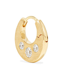 Maria Tash 65mm 18 Karat Gold Diamond Hoop Earring