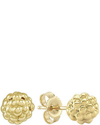Lagos 6mm 18k Gold Caviar Stud Earrings