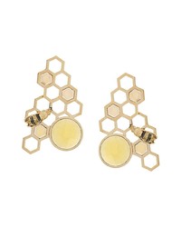 Delfina Delettrez 9kt Yellow Gold To Bee Or Not To Be Earrings