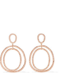 Ileana Makri Again Double 18 Karat Rose Gold Diamond Earrings