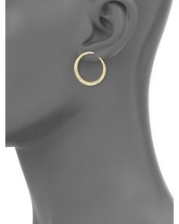Ila Ahdra Val Diamond 14k Yellow Gold Hoop Earrings085