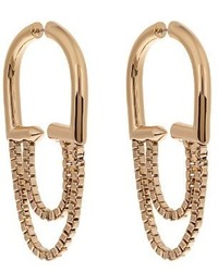 Eddie Borgo Allure Chain Gold Plated Earrings